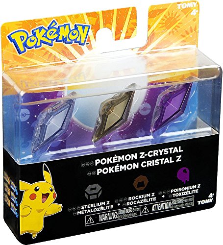 Pokemon Z-Ring Z-Crystal 3-Pack - Steelium Z, Rockium Z